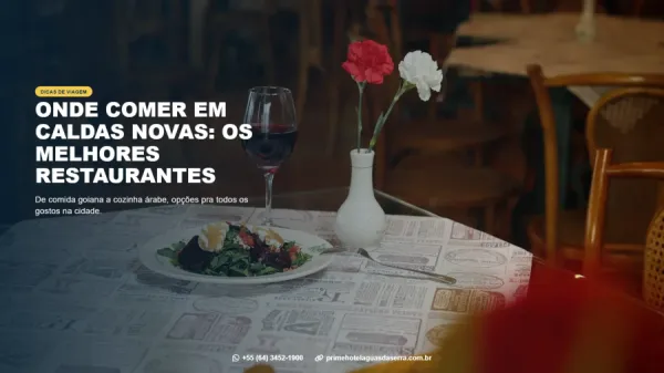 Foto demonstrativa de Melhores Restaurantes de Caldas Novas