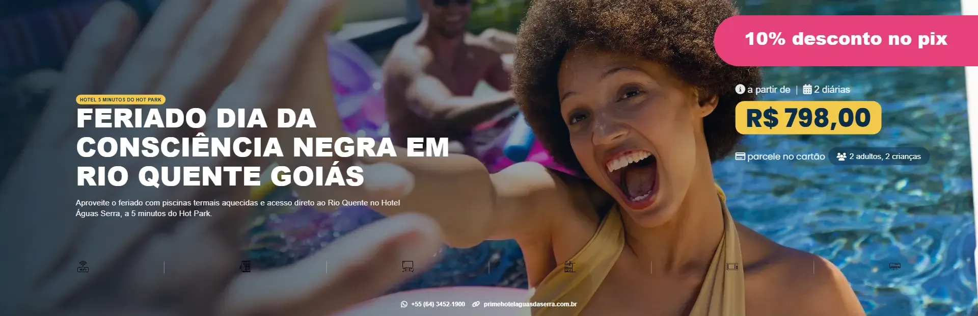 Feriado dia da Consciência Negra em Rio Quente Goiás